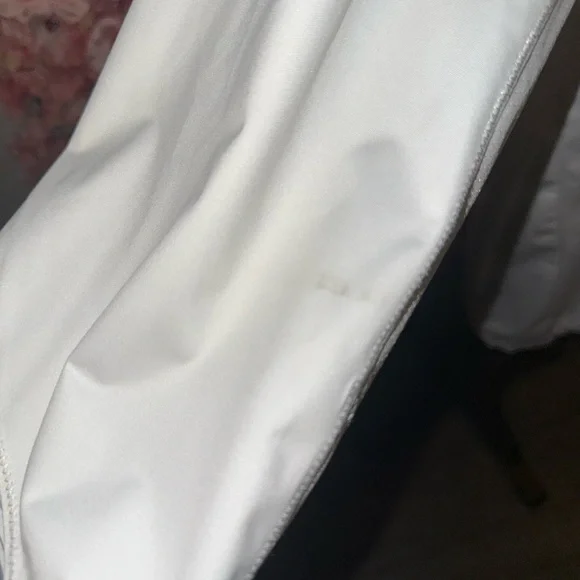 Nike (Medium) White//Grey Ohio State 3/4 Zip Up Pullover with Drawstring Waist - Picture 9 of 15